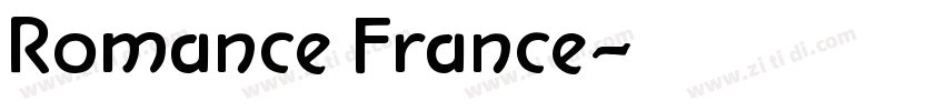 Romance France字体转换